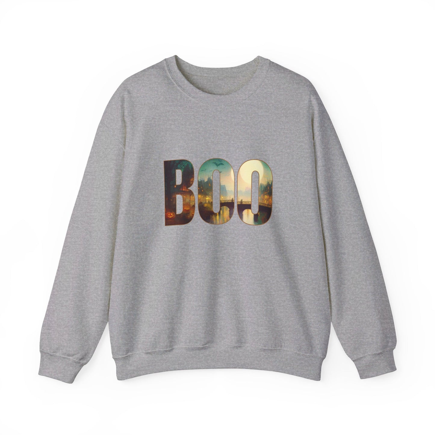 Haunting BOO Unisex Heavy Blend™ Crewneck Sweatshirt