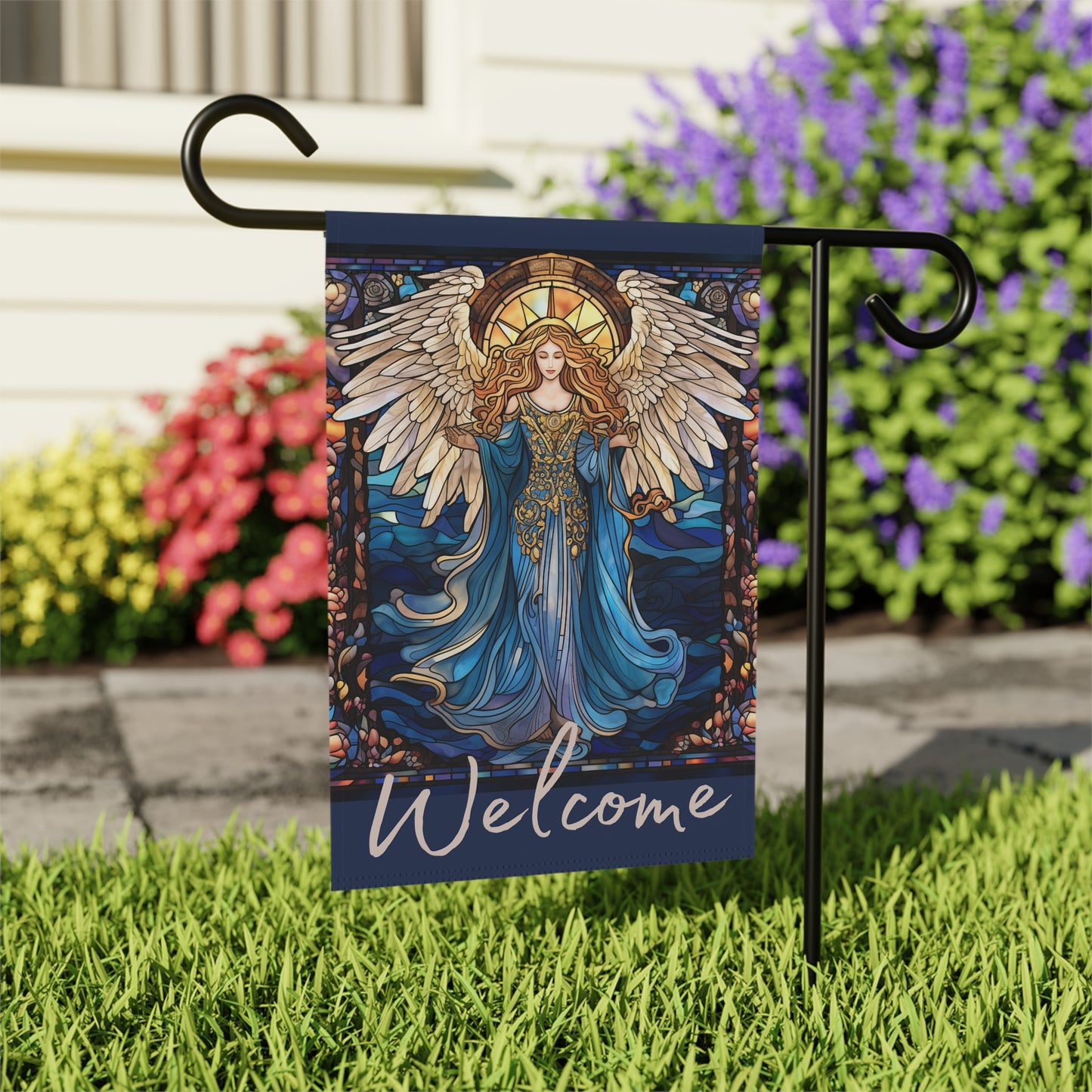 Welcome Angel 2-Sided Garden & House Banner