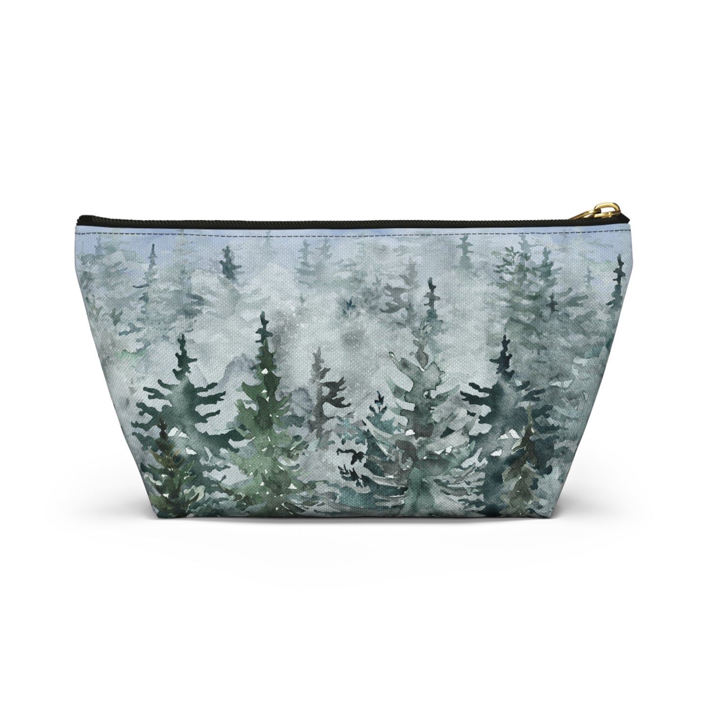 Evergreens in Winter Accessory Pouch w T-bottom