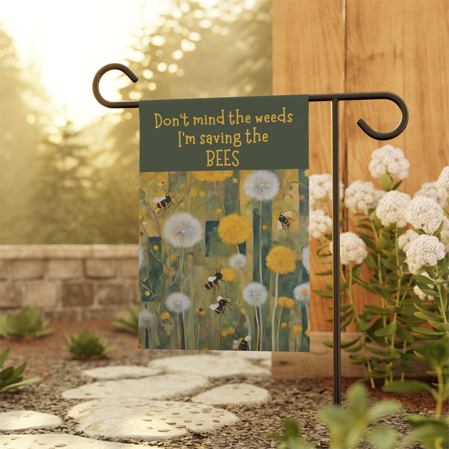 Saving the Bees 2-Sided Garden Flag/Banner