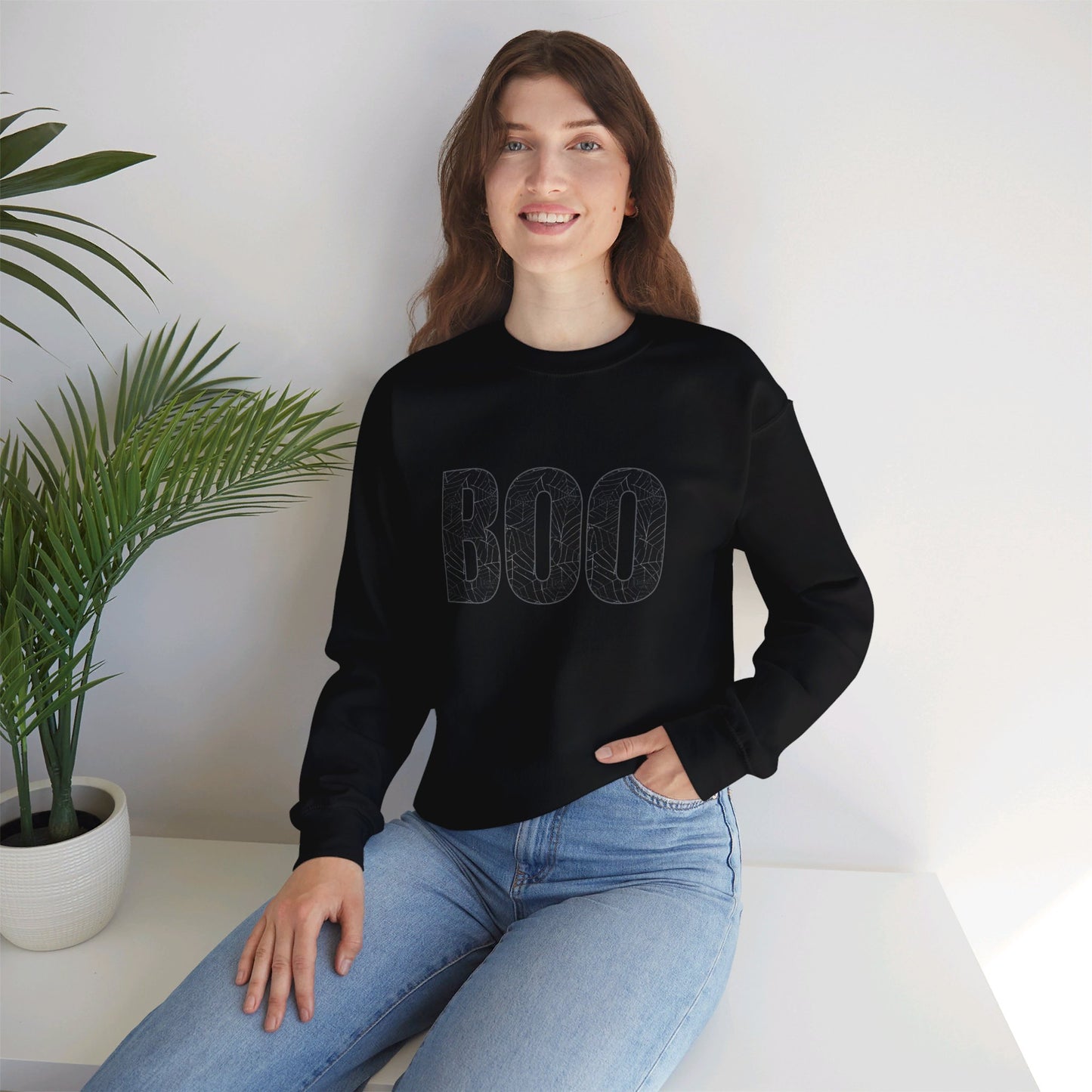 Spider Web BOO Unisex Heavy Blend™ Crewneck Sweatshirt