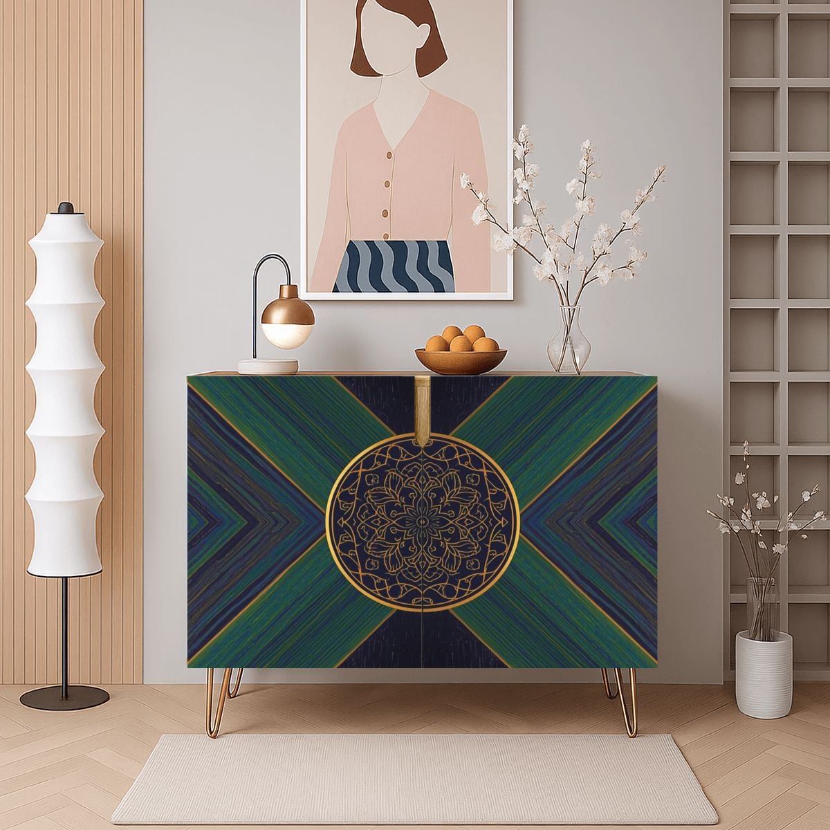 Modern Wooden Storage Cabinet (Made in USA)