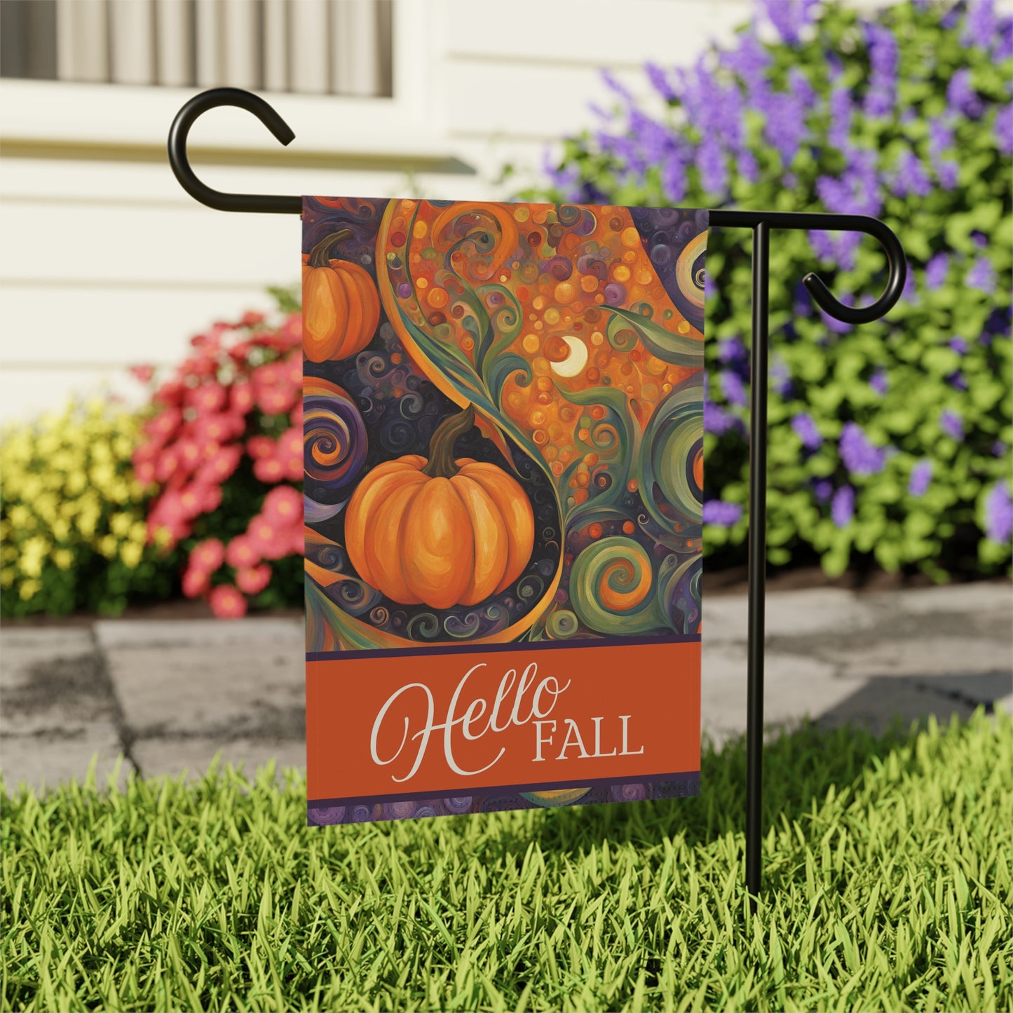 Hello Fall 2-Sided Garden & House Flag/Banner