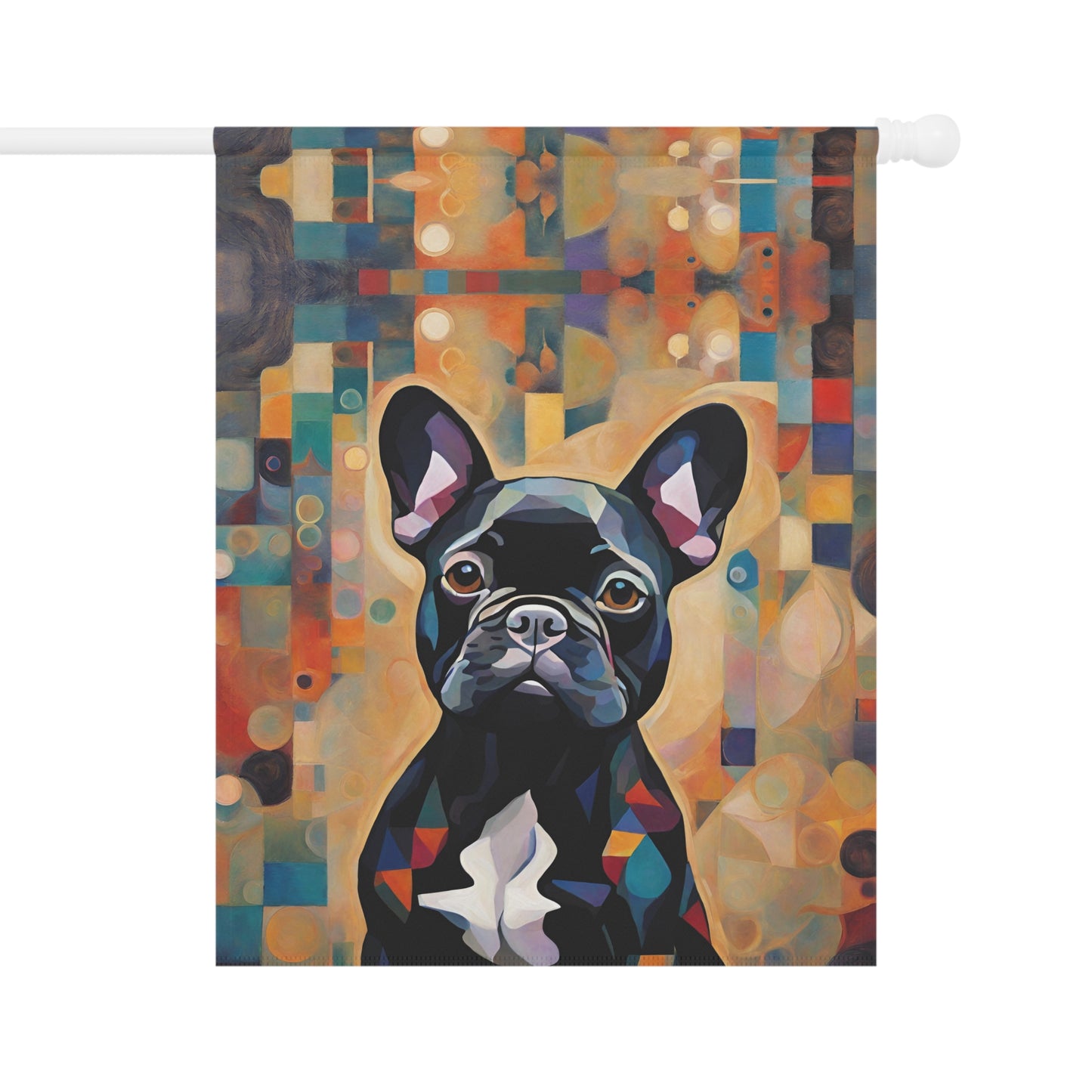 Funky French Bulldog 2-Sided Garden & House Flag/Banner