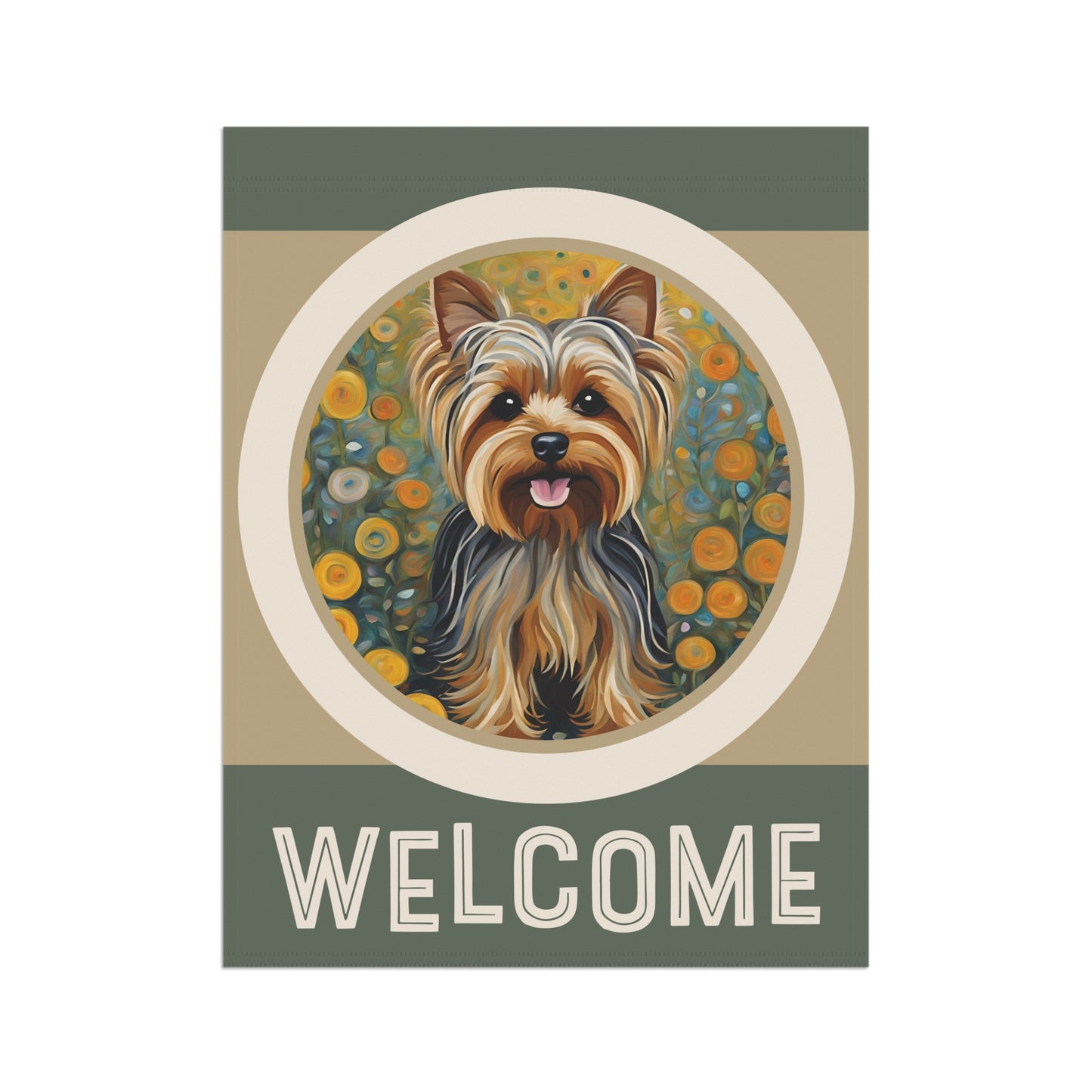 Yorkshire Terrier Welcome 2-Sided Garden & House Flag/Banner