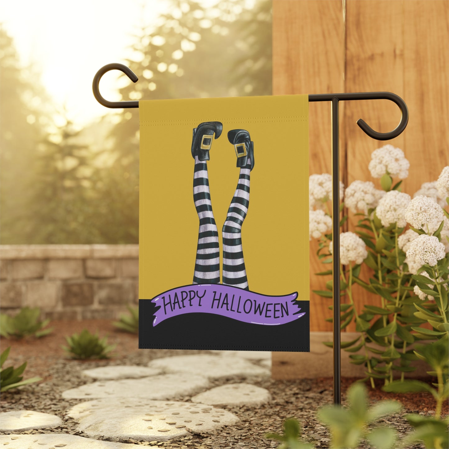 Which Witch Happy Halloween 2-Sided Garden & House Banner