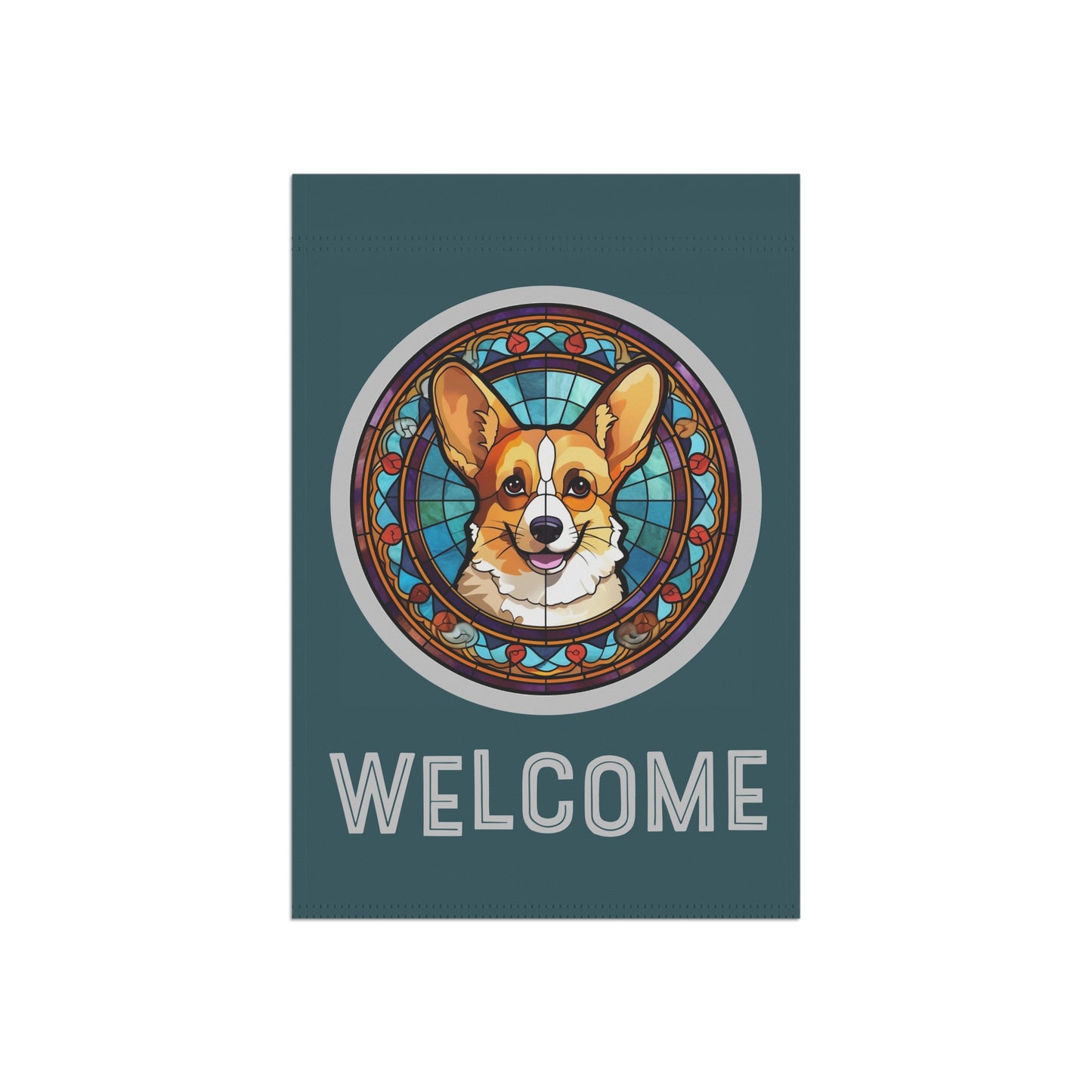 Corgi Welcome 2-Sided Garden & House Flag/Banner