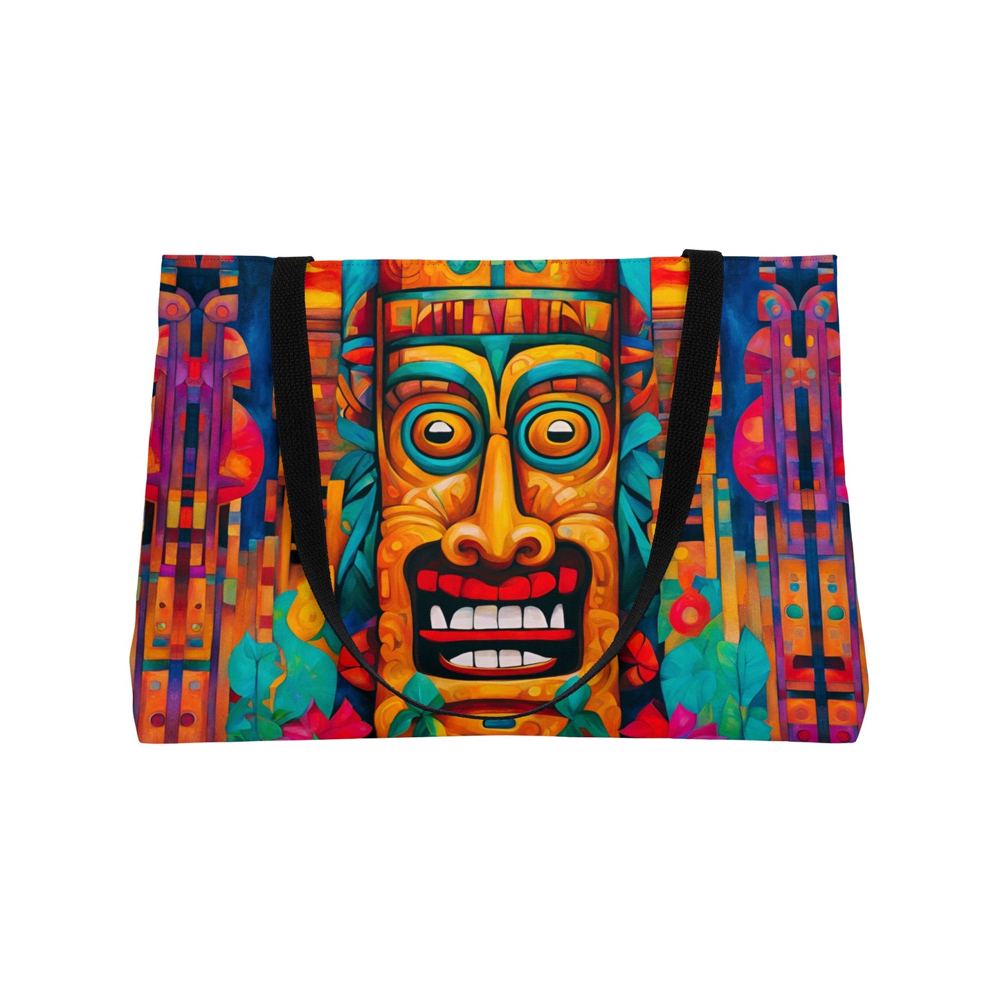 Crazy Tiki Weekender Tote Bag