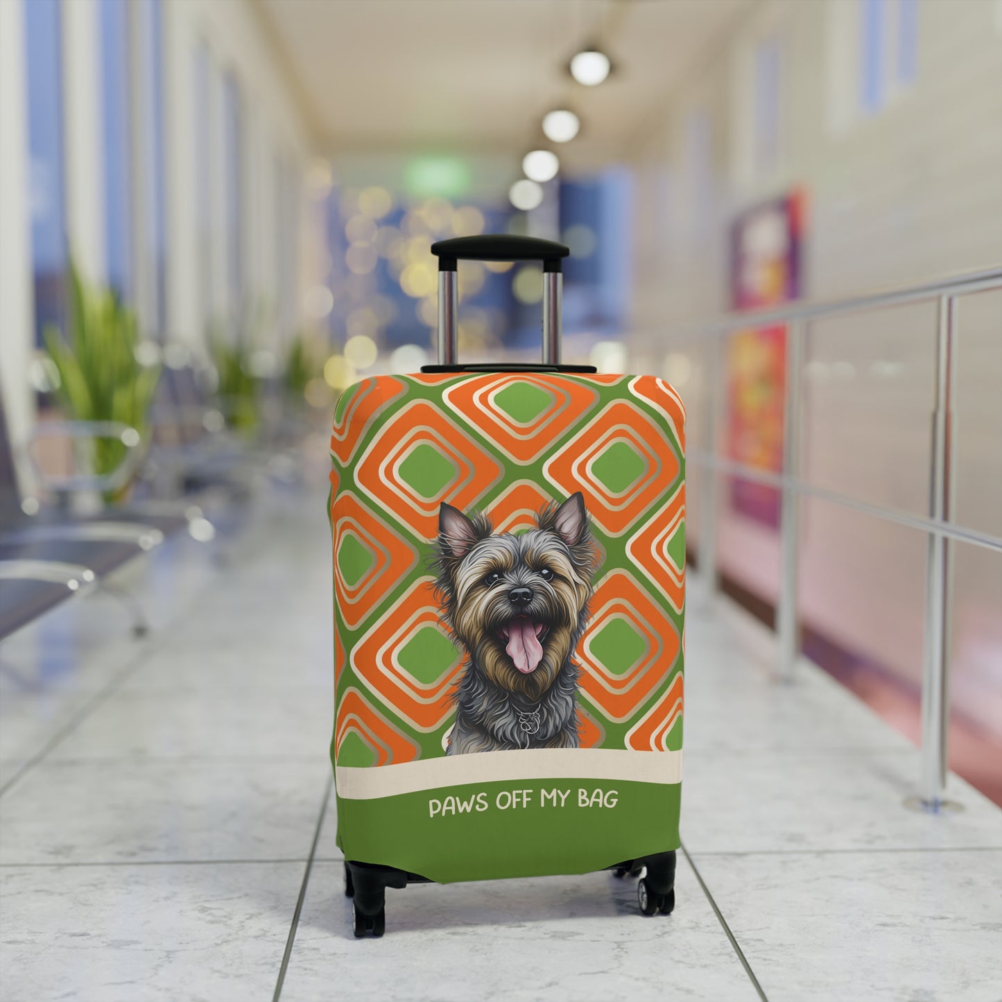 Cairn Terrier Paws Off My Bag Luggage Cover