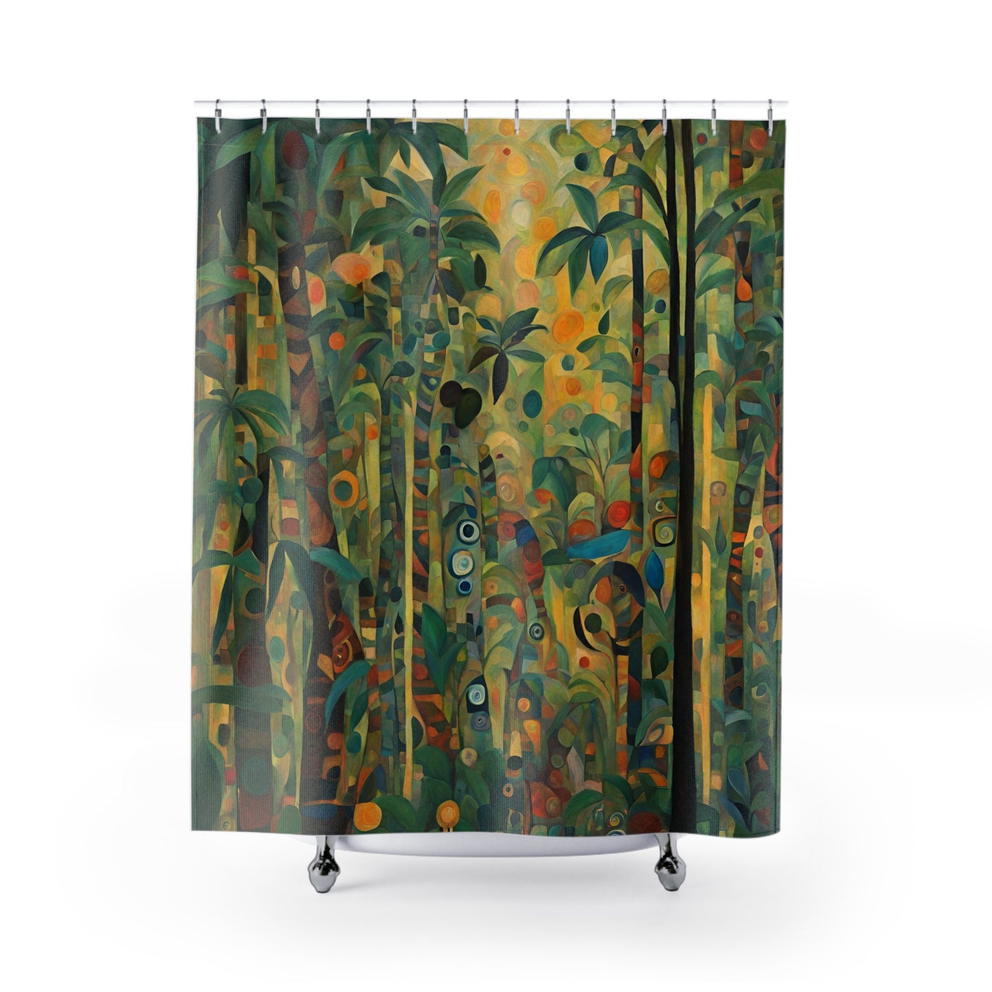 Jungle Vibes Polyester Shower Curtain