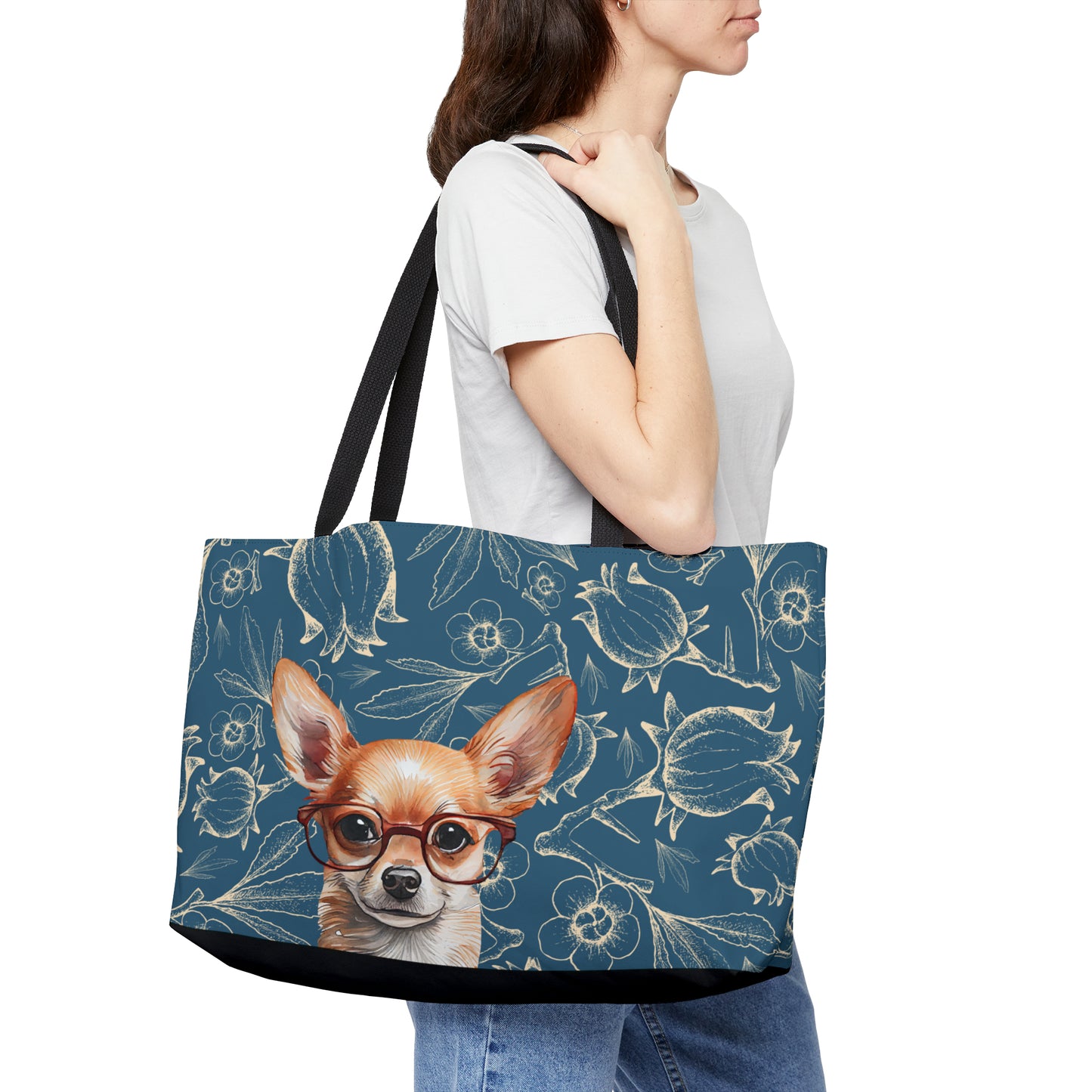 Chihuahua in Glasses Weekender Tote Bag