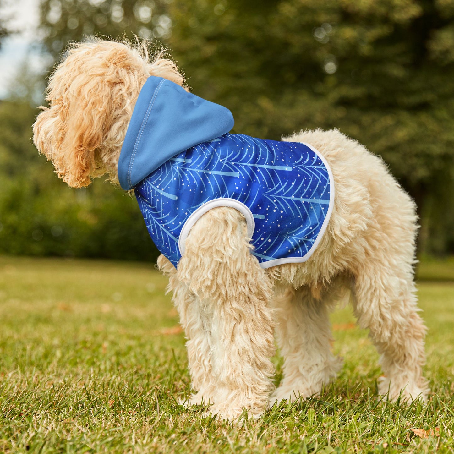 Pines on Blue Pet Hoodie