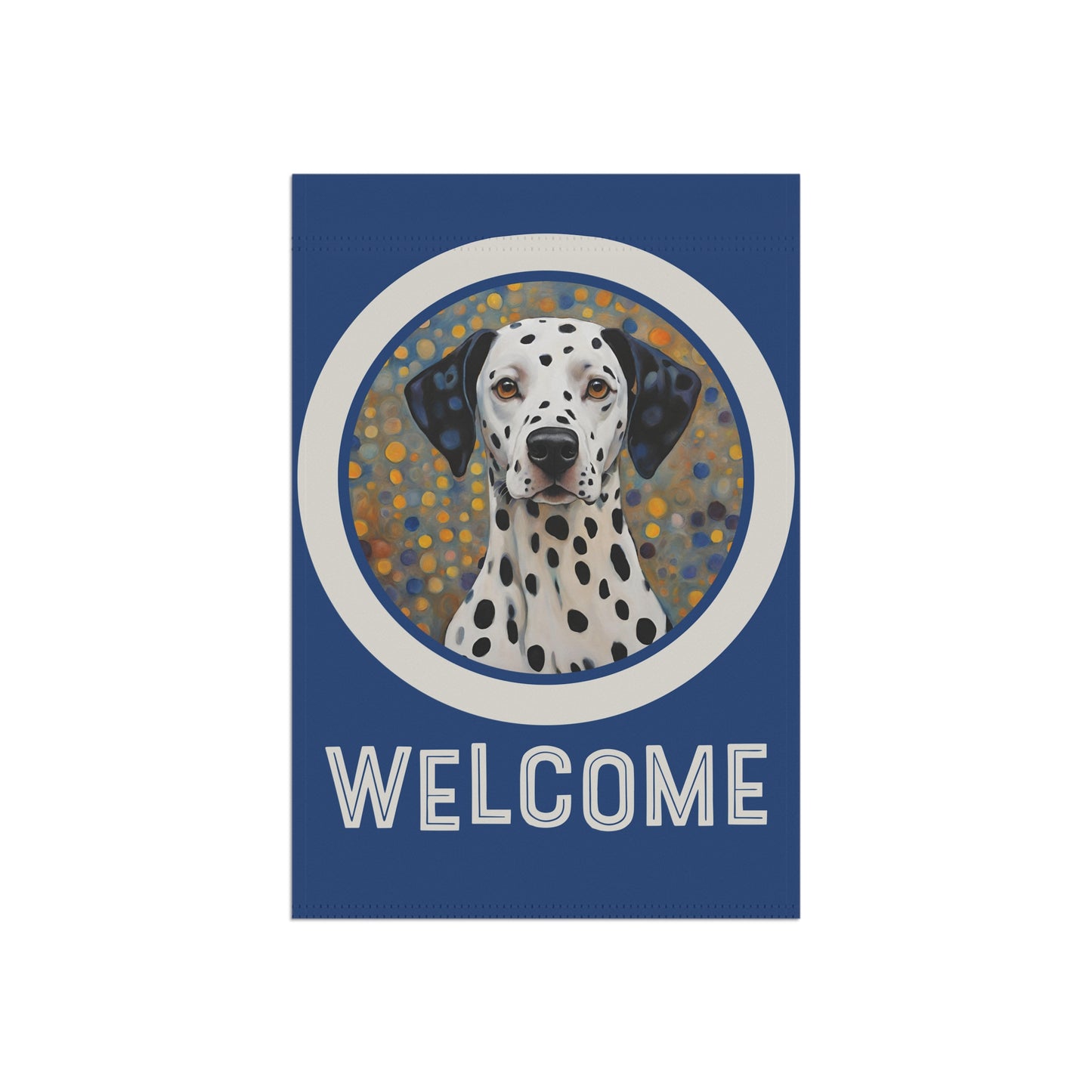 Dalmatian Welcome 2-Sided Garden & House Flag/Banner