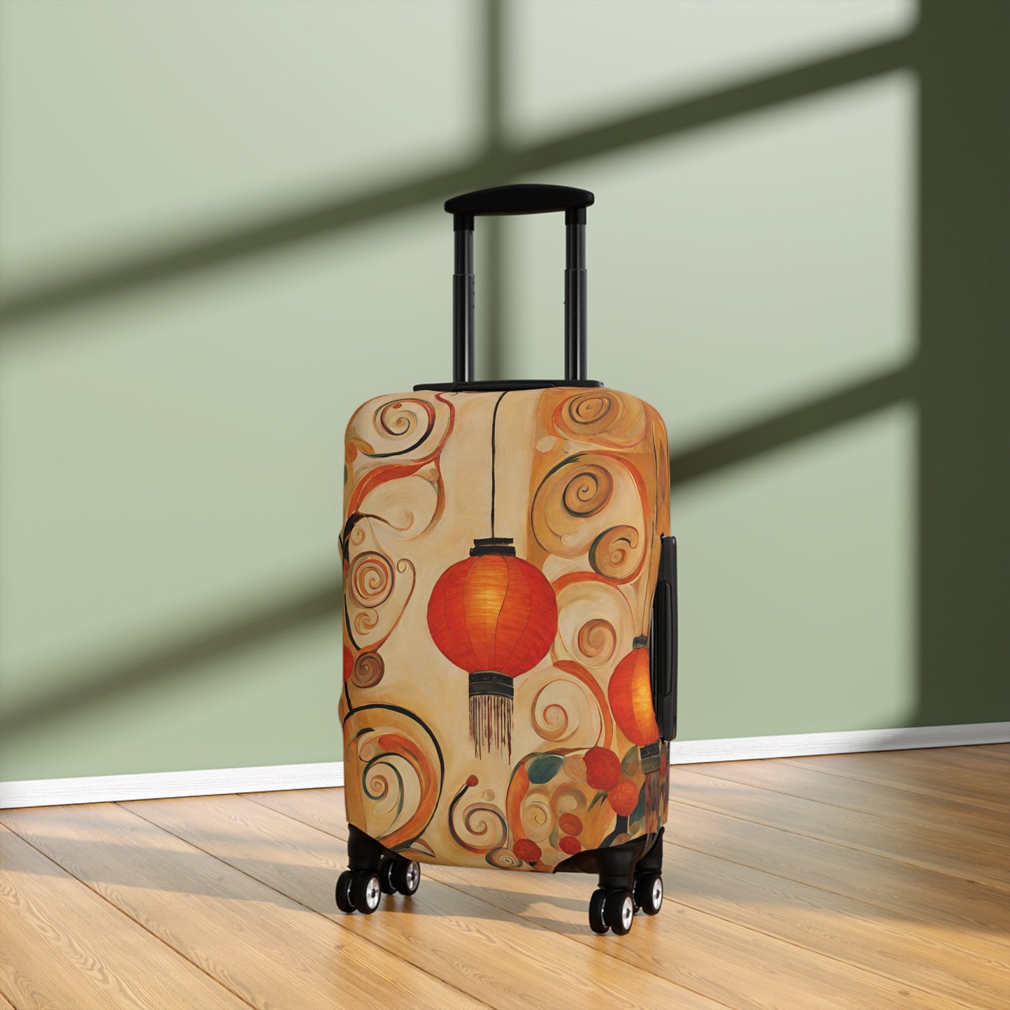 Lanterns & Swirls Luggage Cover