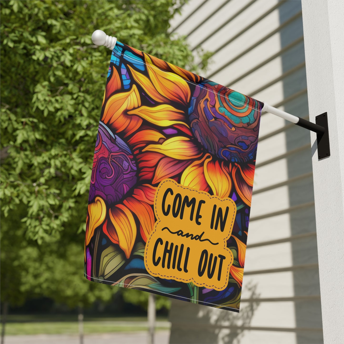 Come In & Chill Out 2-Sided Garden & House Flag/Banner