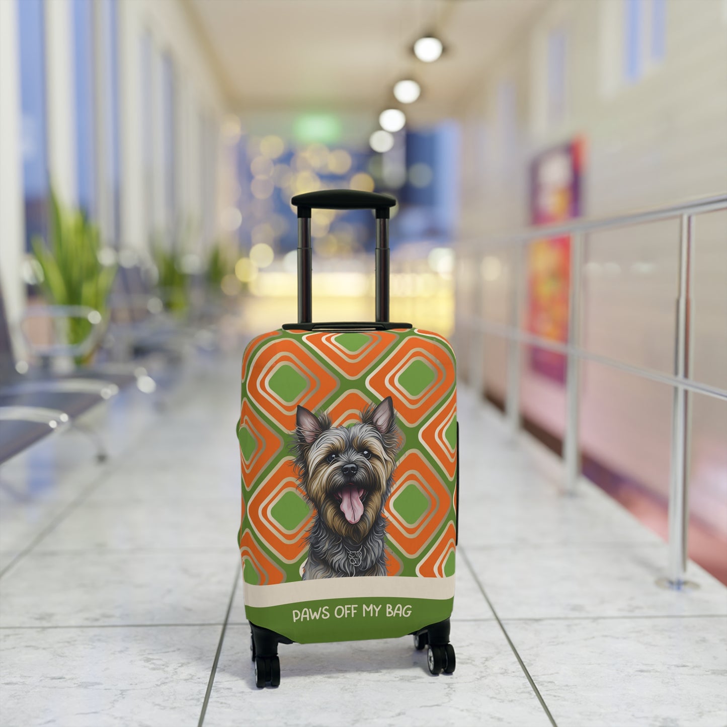 Cairn Terrier Paws Off My Bag Luggage Cover