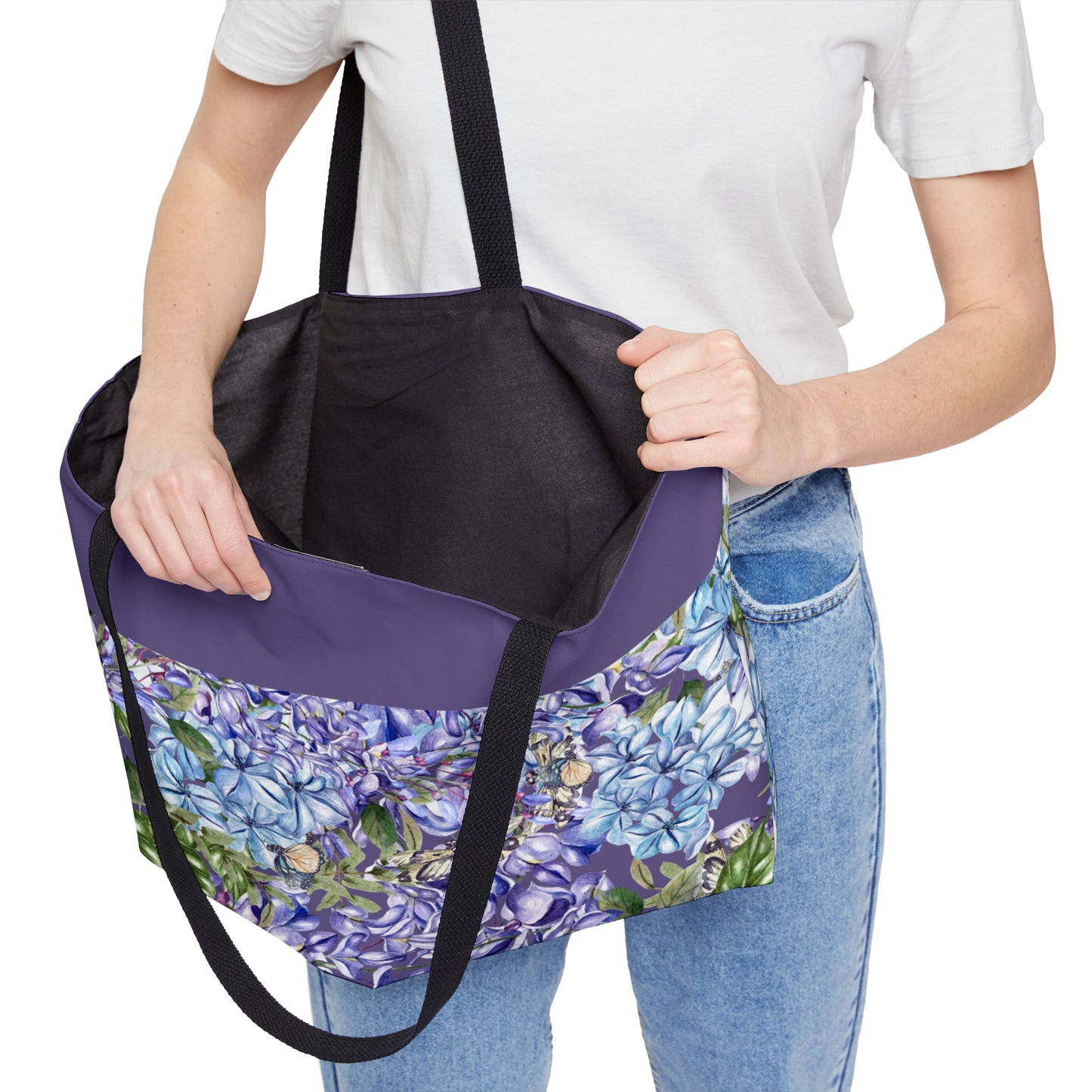 Purple Spring Weekender Tote Bag