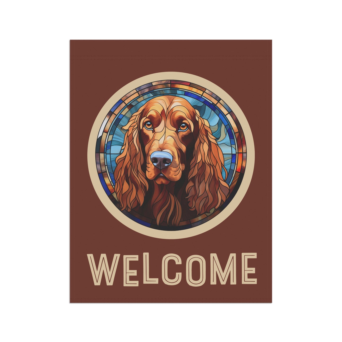 Irish Setter Welcome 2-Sided Garden & House Flag/Banner