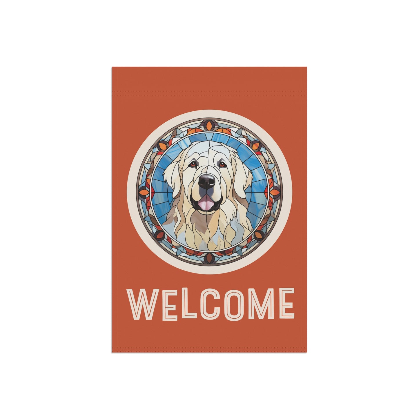 Great Pyrenees Welcome 2-Sided Garden & House Flag/Banner