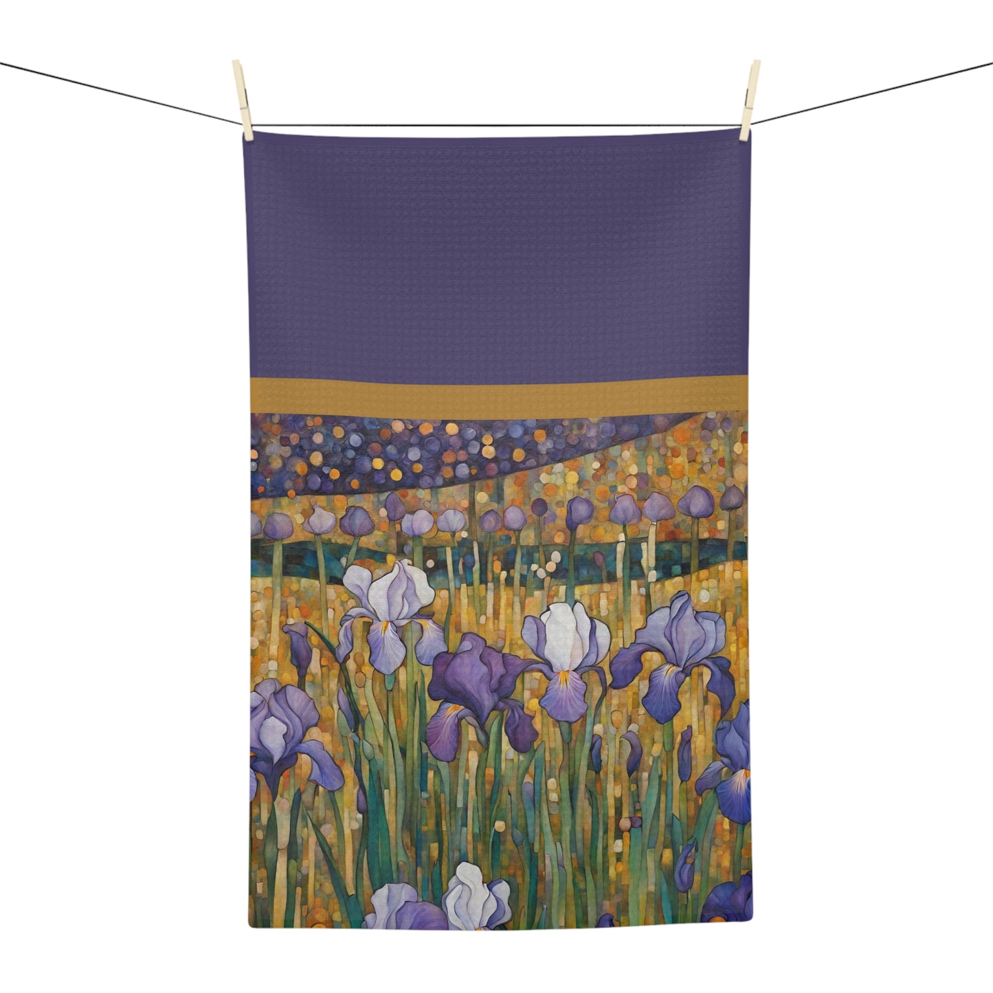 Iris Dreams Microfiber Tea Towel