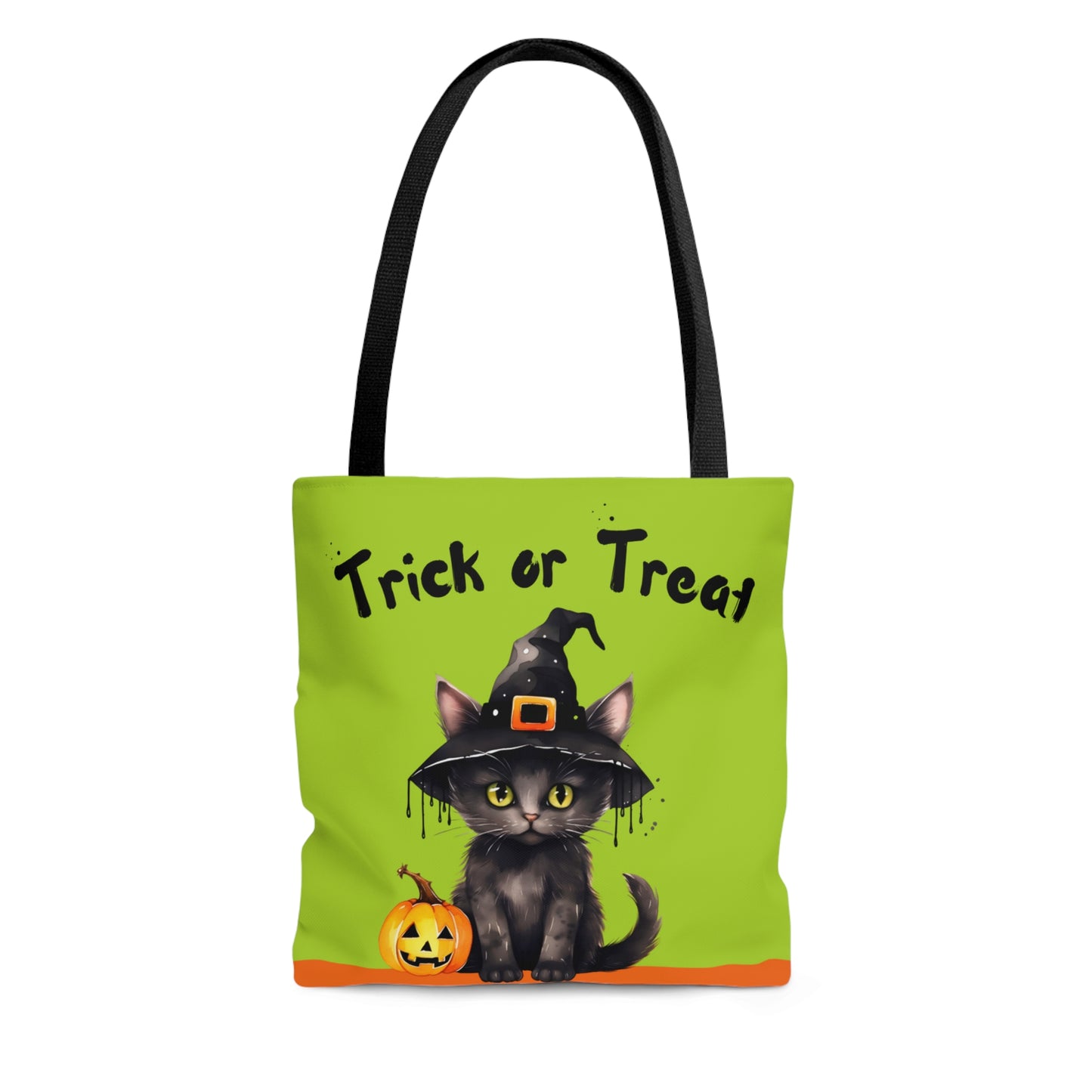 Cute Black Kitten Halloween Tote Bag