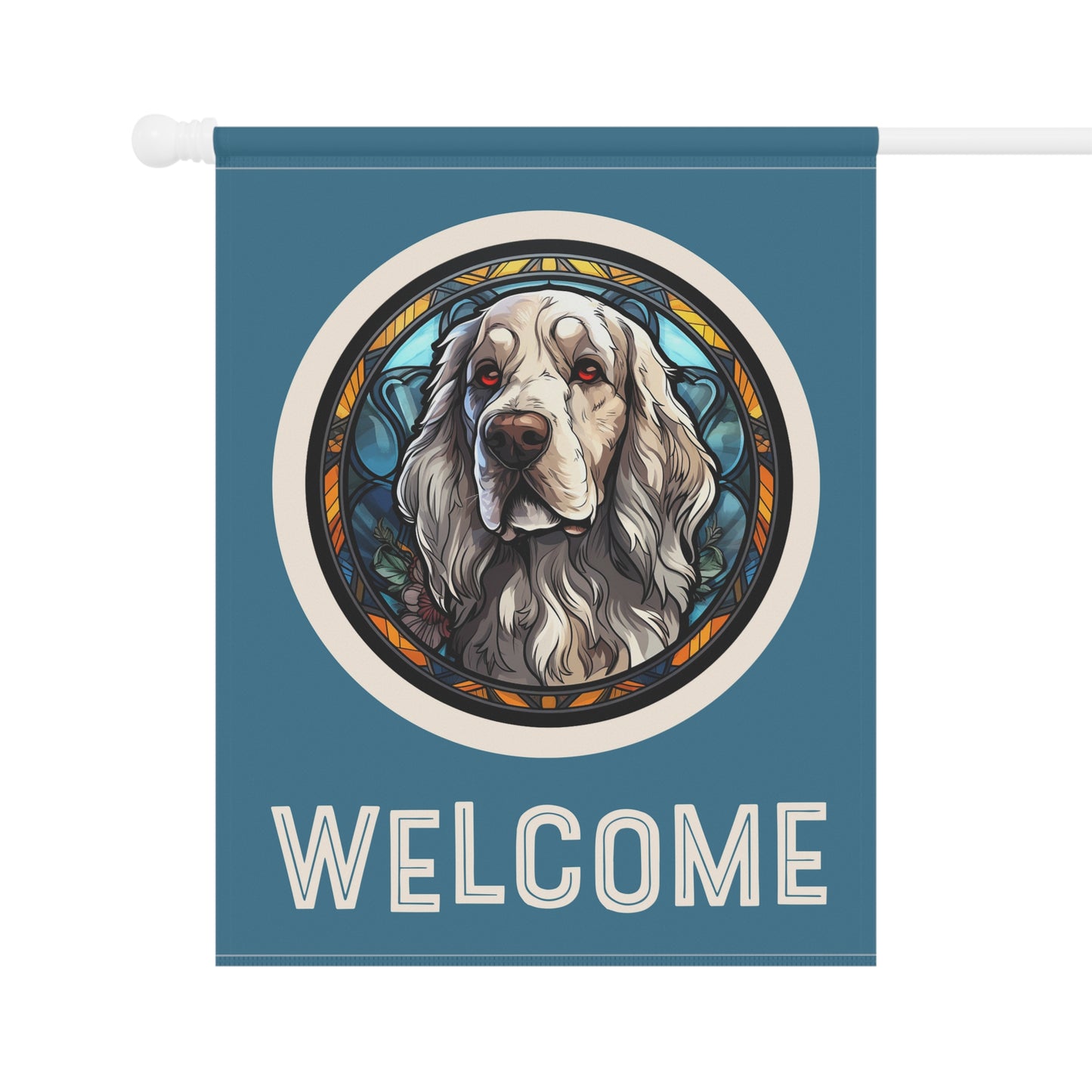 English Setter Welcome 2-Sided Garden & House Flag/Banner