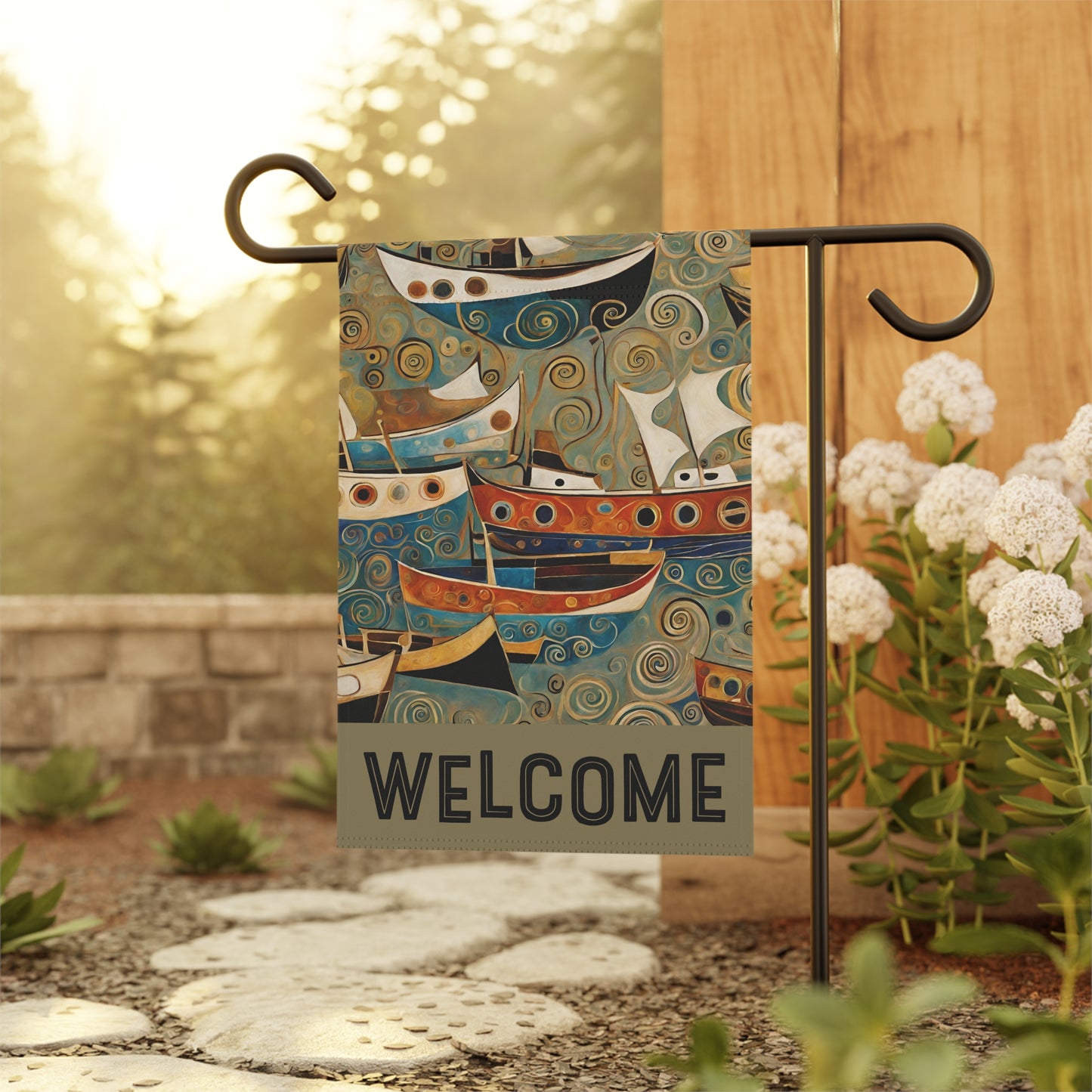 The Harbor Welcome 2-Sided Garden & House Flag/Banner