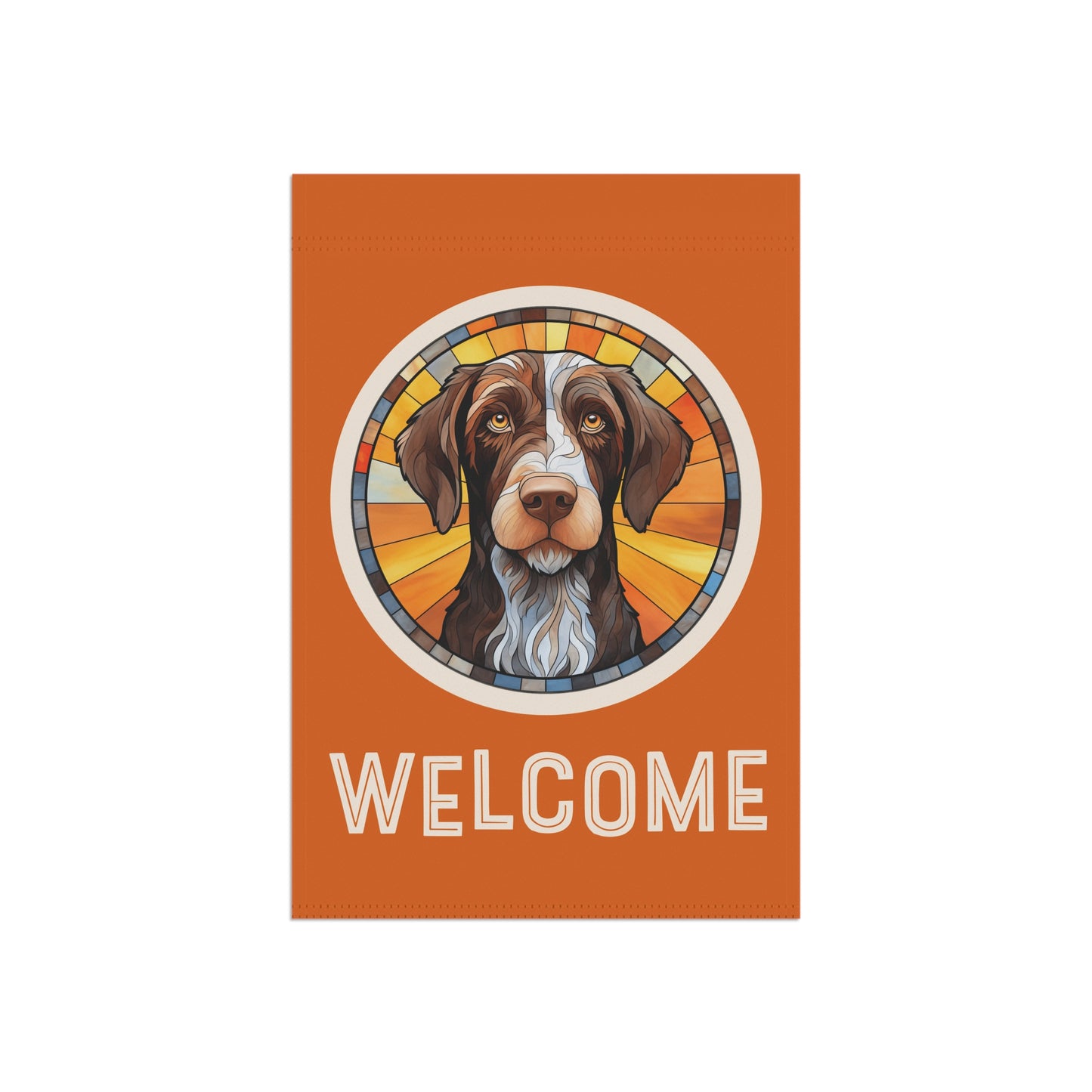 German Wirehaired Pointer Welcome 2-Sided Garden & House Flag/Banner