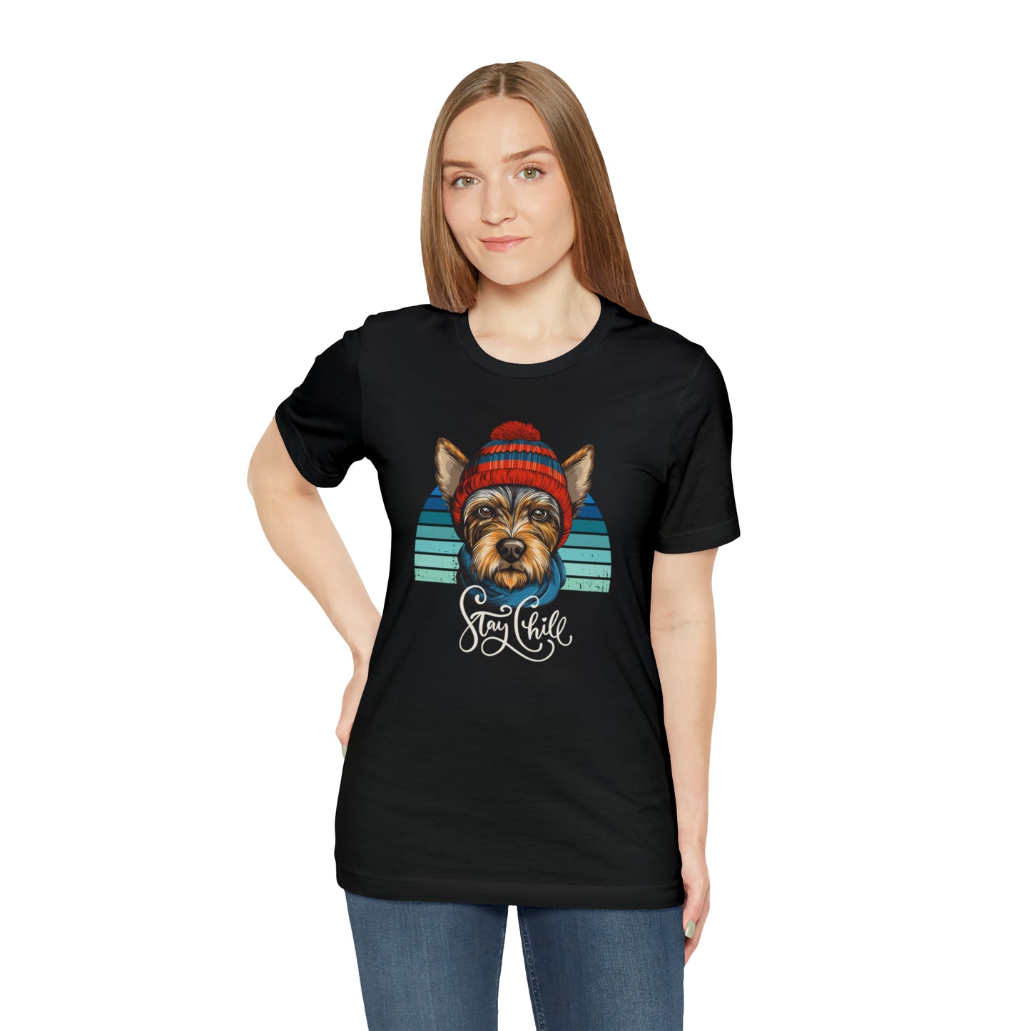 Stay Chill Scottish Terrier Unisex Jersey Short Sleeve Tee