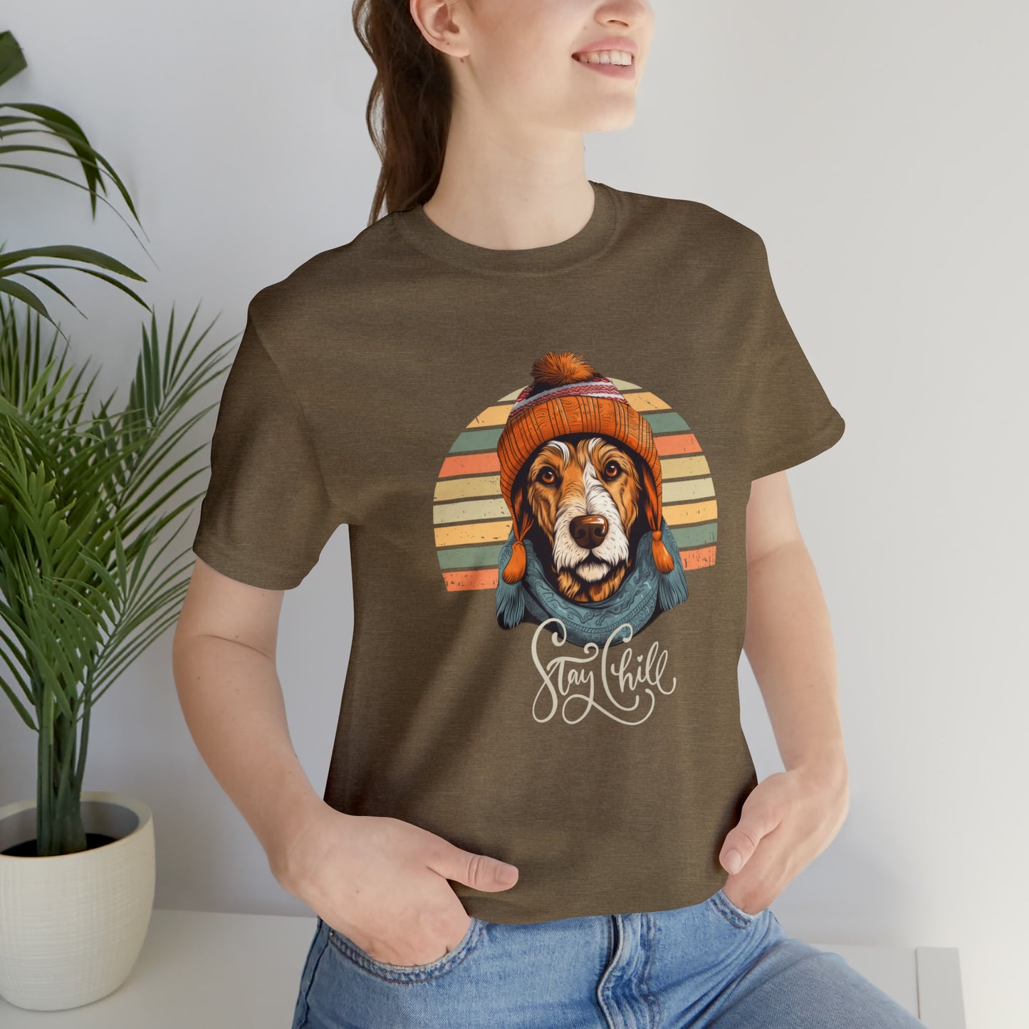 Stay Chill Airedale Terrier Unisex Jersey Short Sleeve Tee