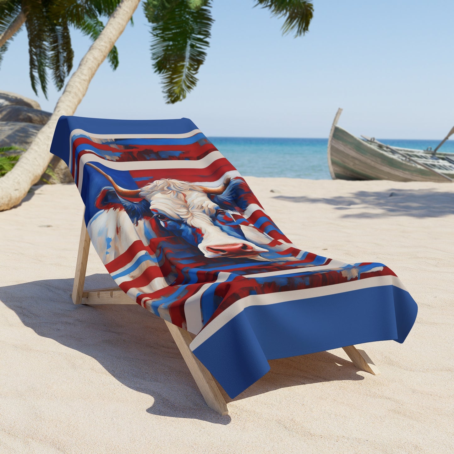 All American Cow Beach Towel