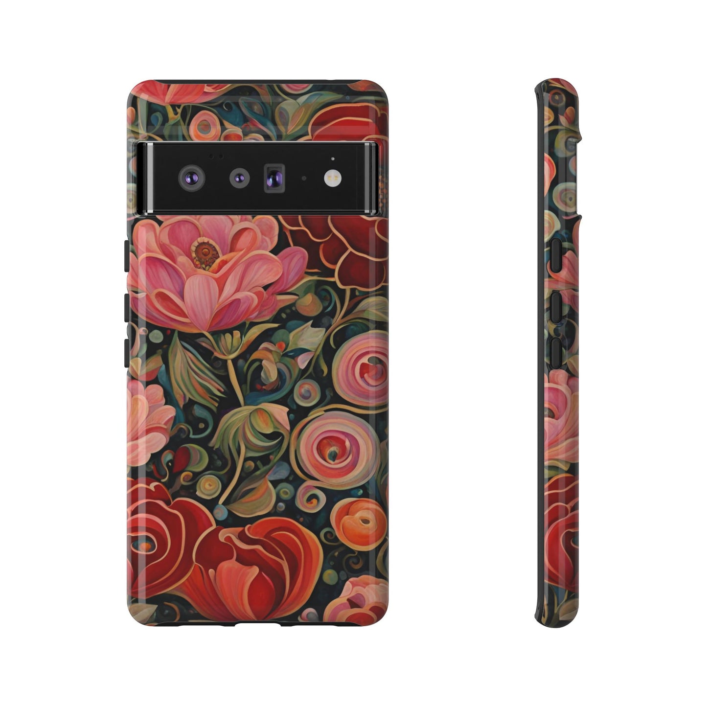 February Flowers iPhone Samsung Galaxy Google Pixel Tough Cases