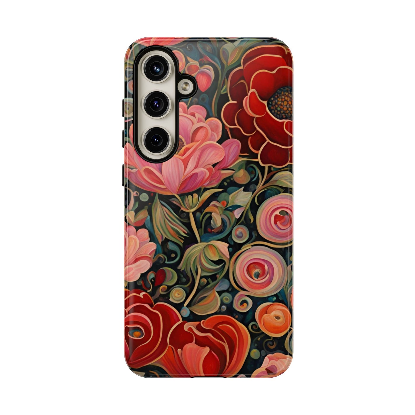 February Flowers iPhone Samsung Galaxy Google Pixel Tough Cases