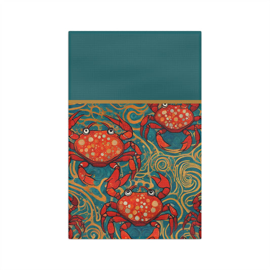 Crab Fest Microfiber Tea Towel