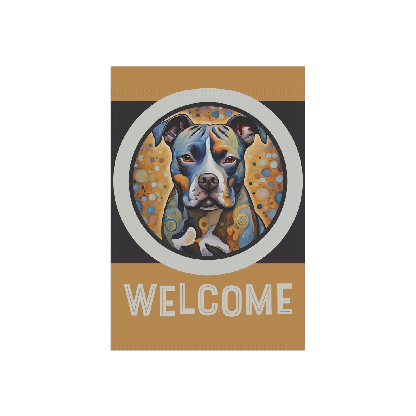 Staffordshire Bull Terrier Welcome 2-Sided Garden & House Flag/Banner