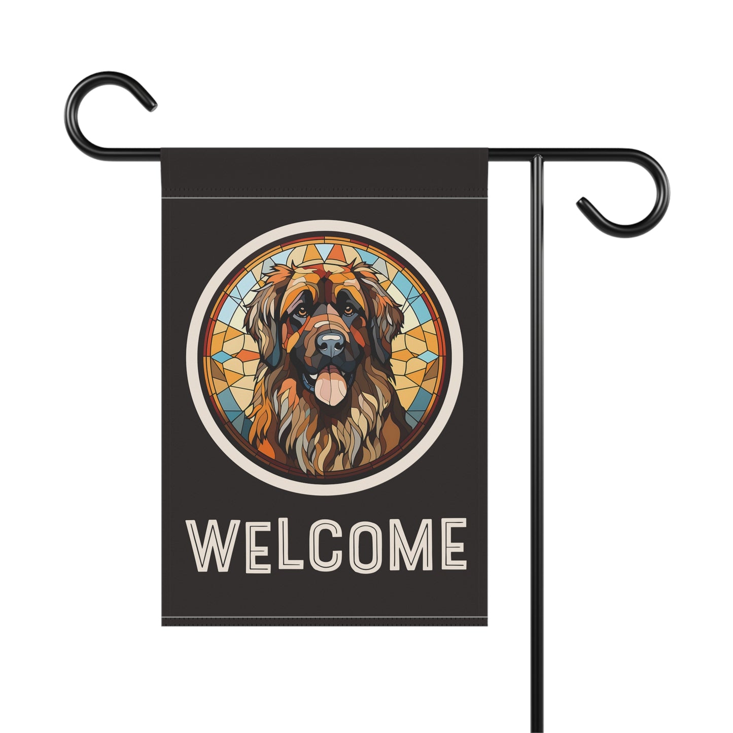 Leonberger Welcome 2-Sided Garden & House Flag/Banner