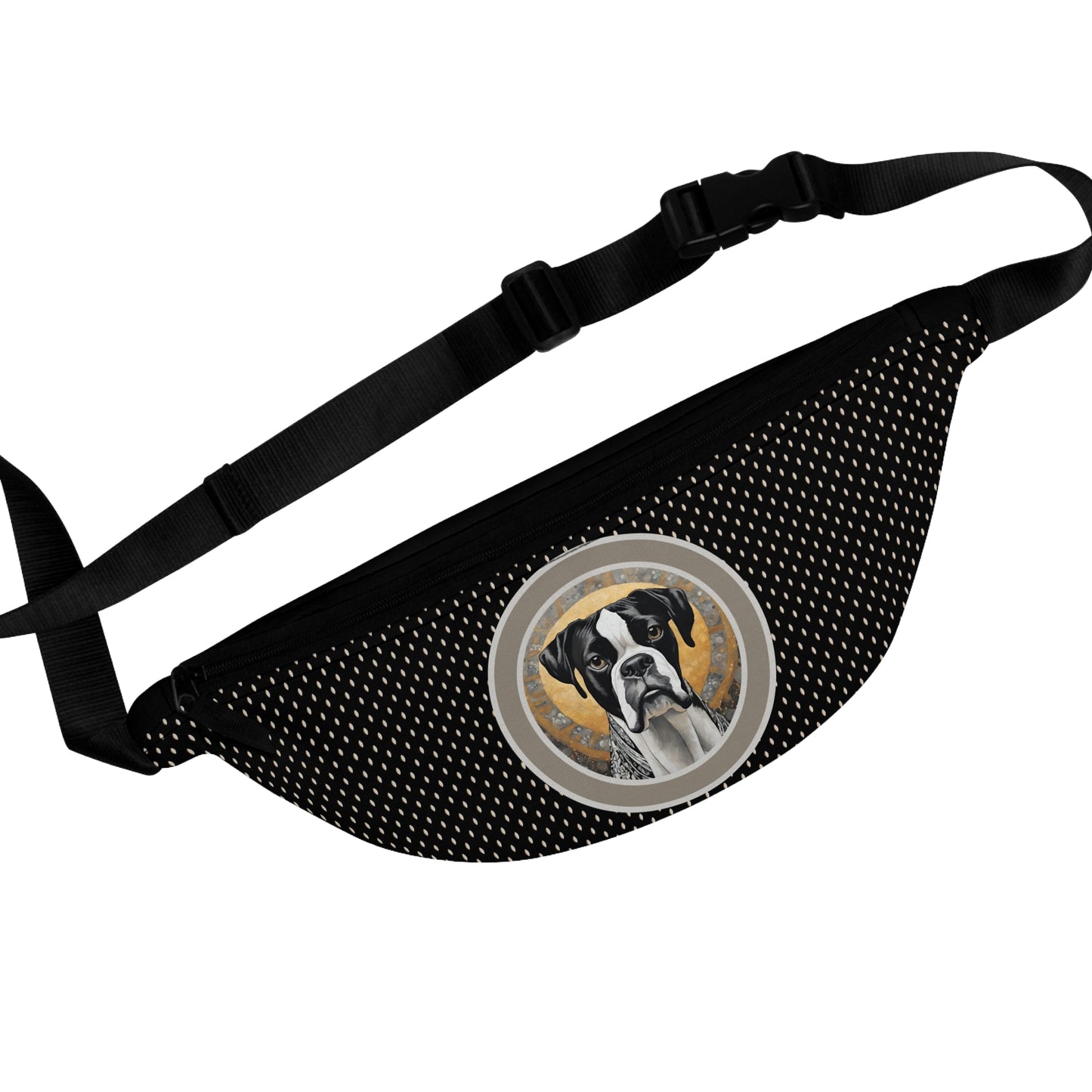 Boxer (Black & White) Fanny Pack