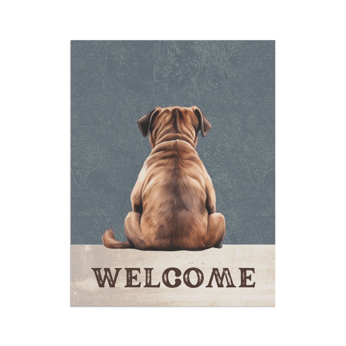 Pug Welcome 2-Sided Garden & House Flag/Banner