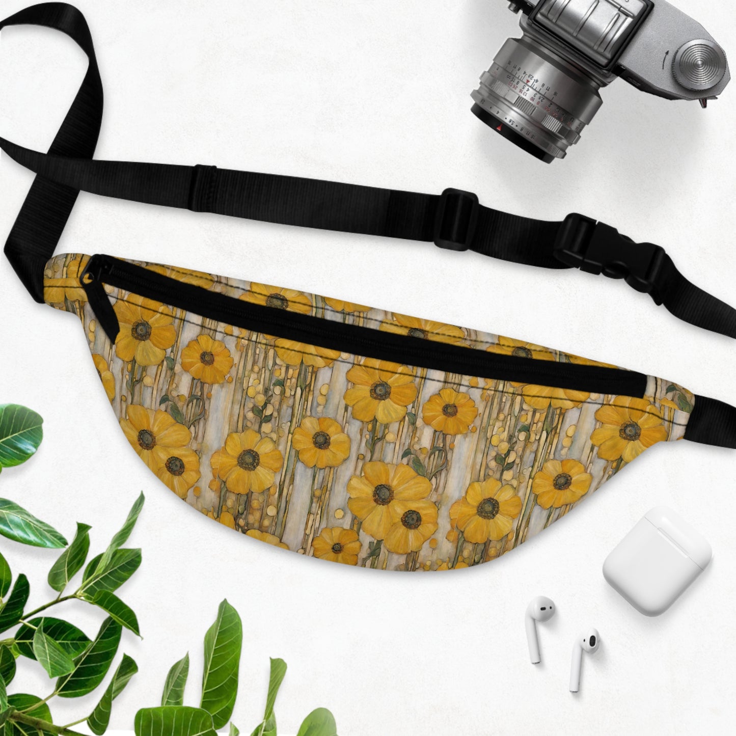 Yellow Flowers Designer Fanny Pack