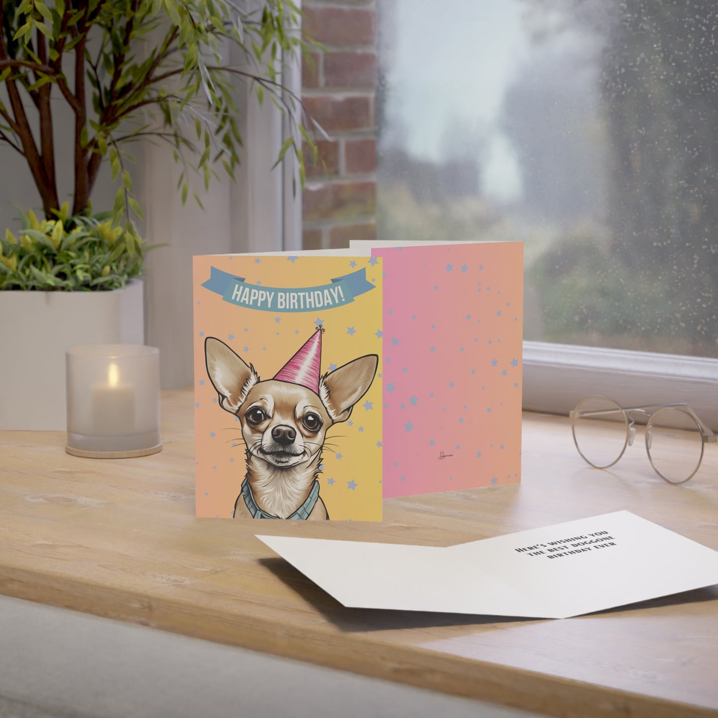 Chihuahua Happy Birthday 5 x 7 Greeting Cards (10 pack)