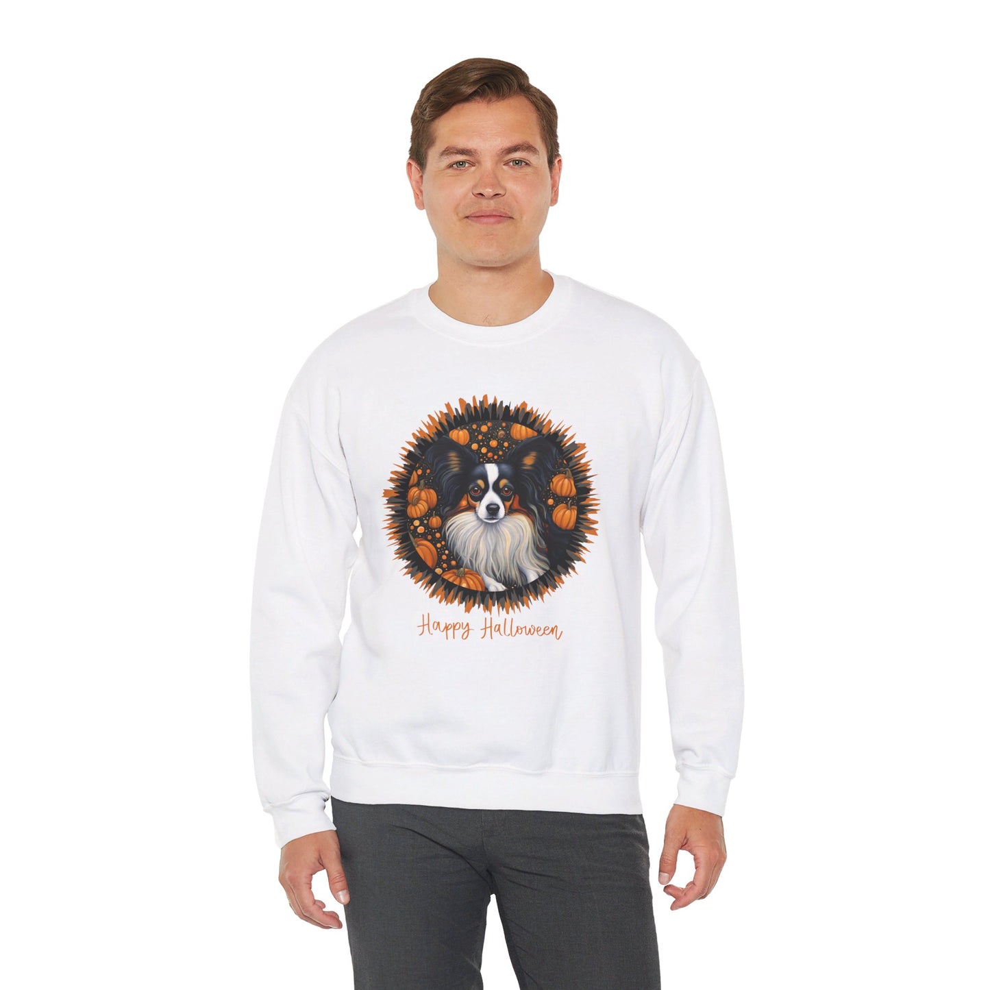 Papillon Halloween Unisex Heavy Blend™ Crewneck Sweatshirt