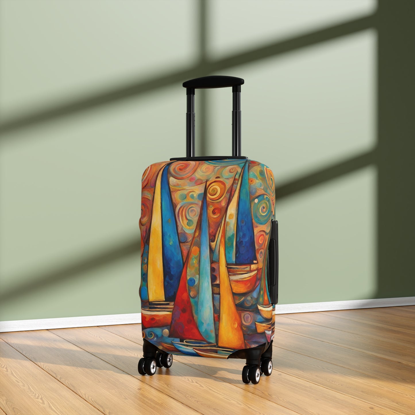 Colorful Sailboats Luggage Cover