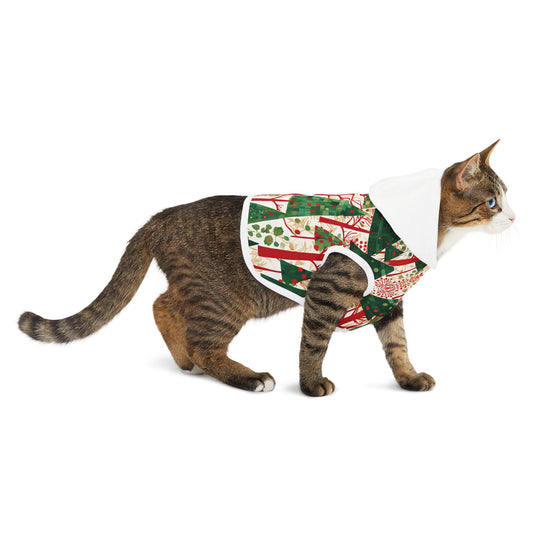 Modern Christmas Trees Pet Hoodie