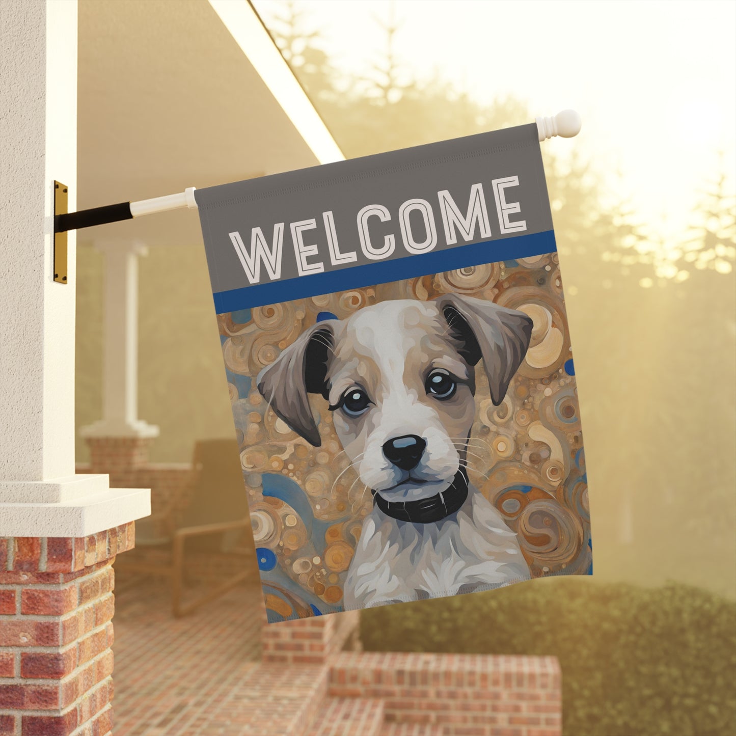 Phillip Welcome 2-Sided Garden & House Flag/Banner