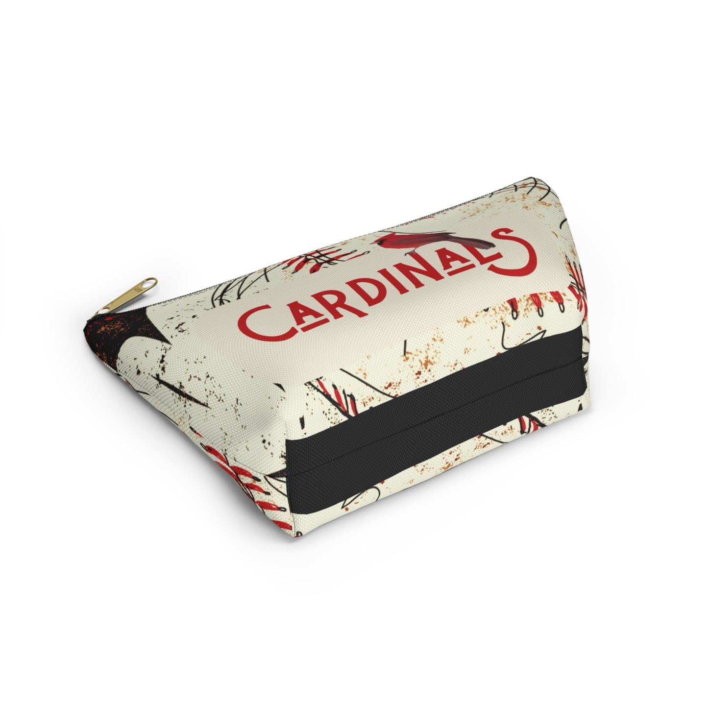 Cardinals Baseball Grunge Accessory Pouch w T-bottom