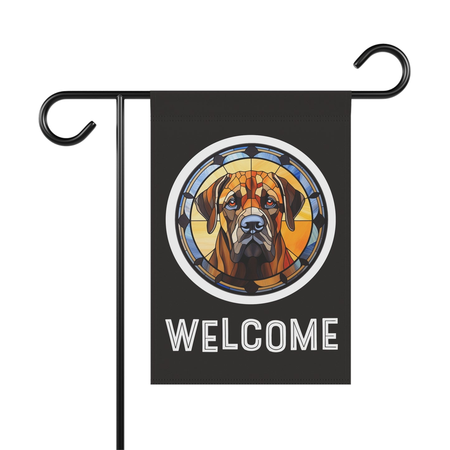 English Mastiff Welcome 2-Sided Garden & House Flag/Banner