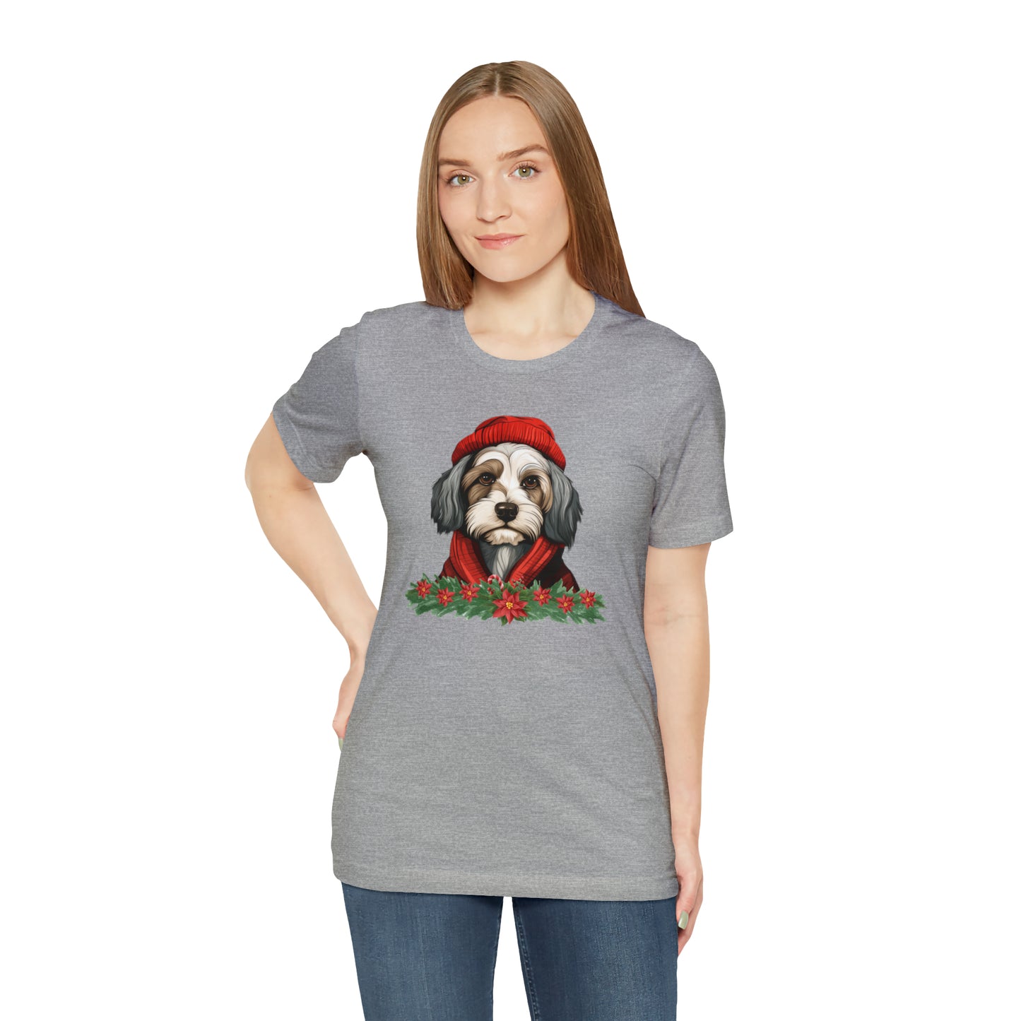 Havanese in Hat & Scarf Unisex Jersey Short Sleeve Tee