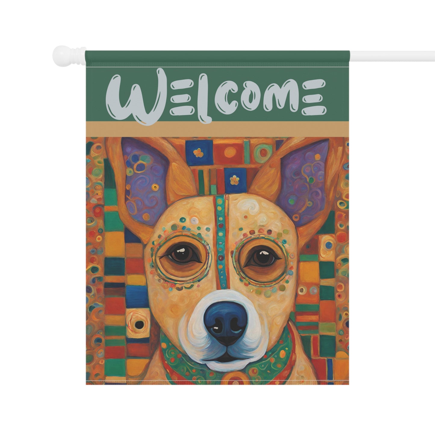 Chuy Welcome 2-Sided Garden & House Flag/Banner