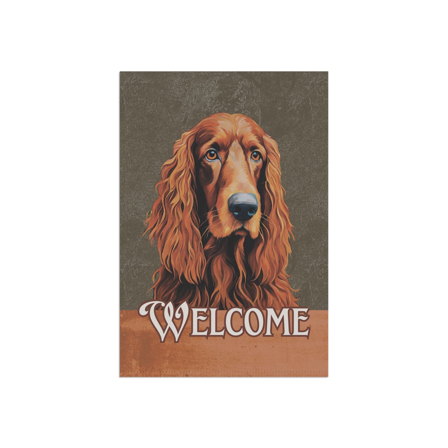 Irish Setter Welcome 2-Sided Garden & House Flag/Banner