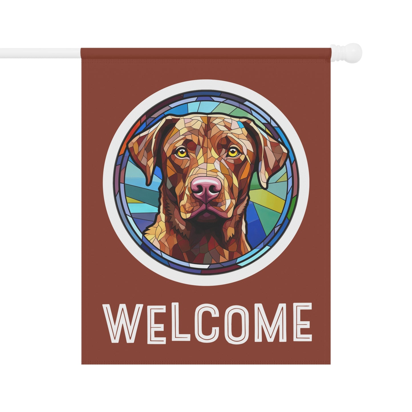 Chesapeake Bay Retriever Welcome 2-Sided Garden & House Flag/Banner